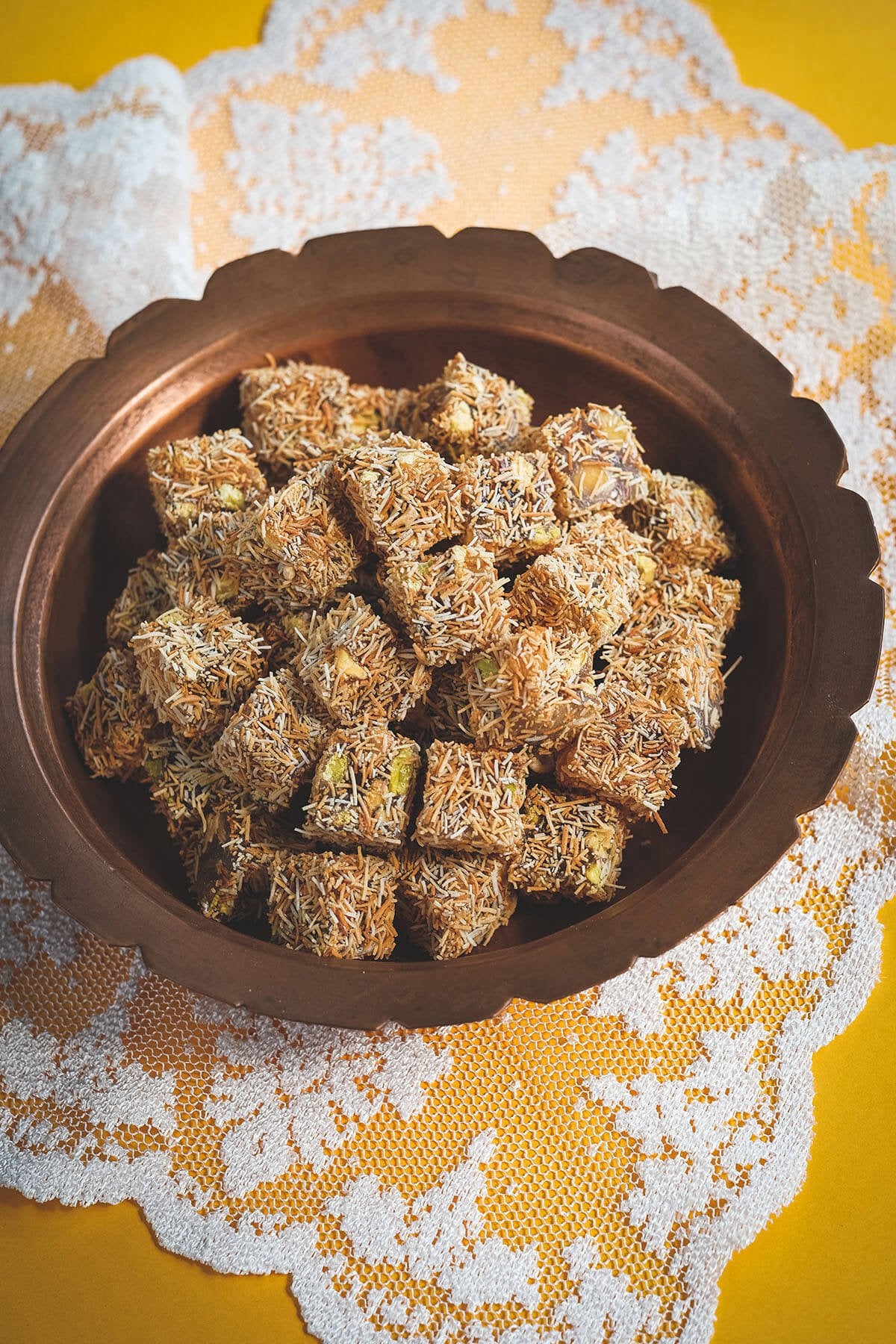 Çifte Kavrulmuş Antep Fıstıklı Kadayıflı Lokum 1000gr