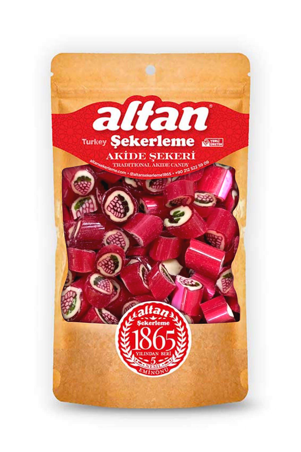 Nar ve Çilek Aromalı Akide Şekeri