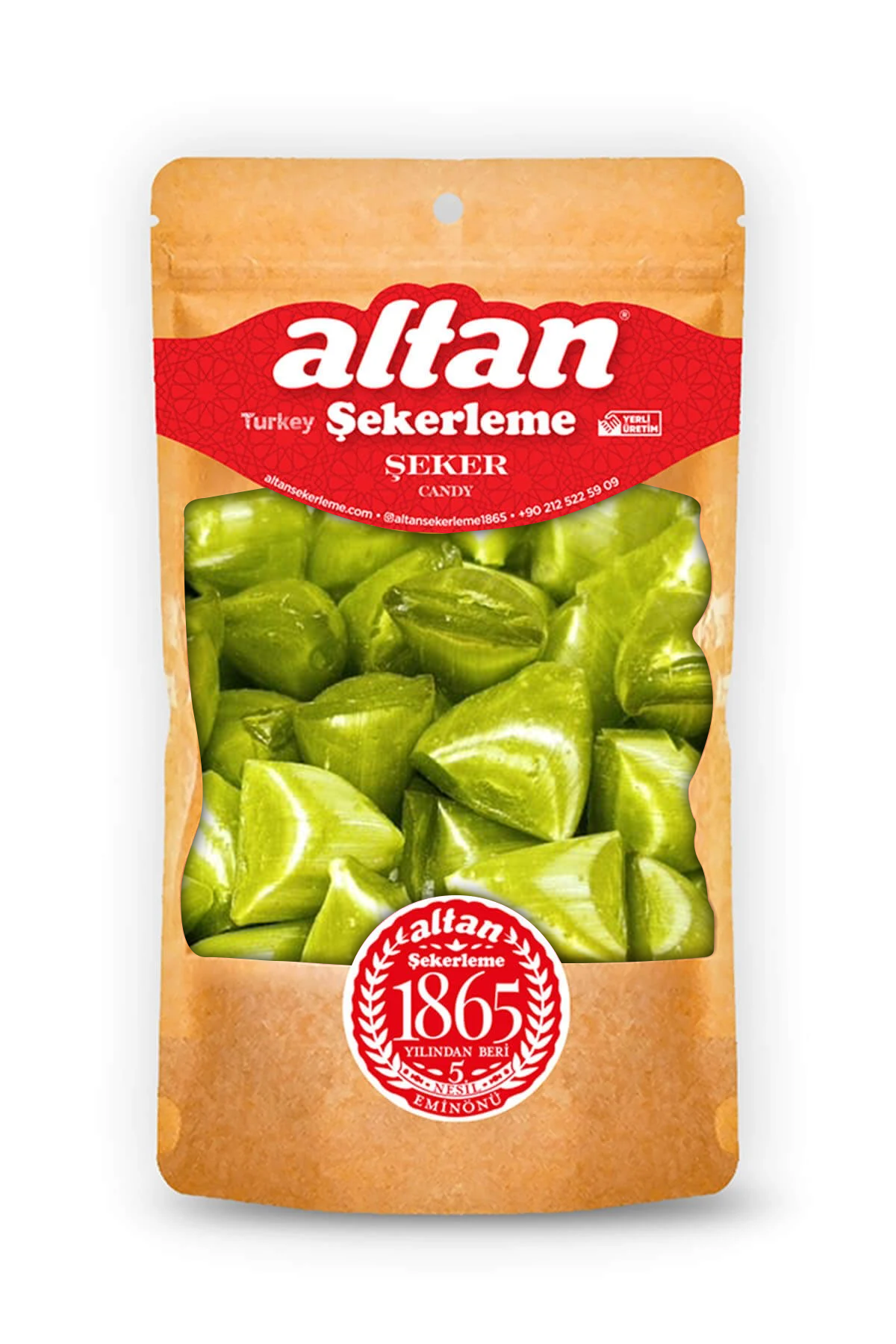 Yeşil Elma Aromalı Akide Şekeri