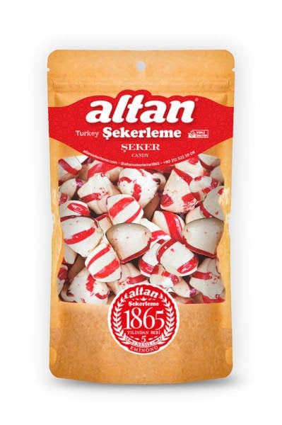 Alaca Şeker - Kırmızı Beyaz